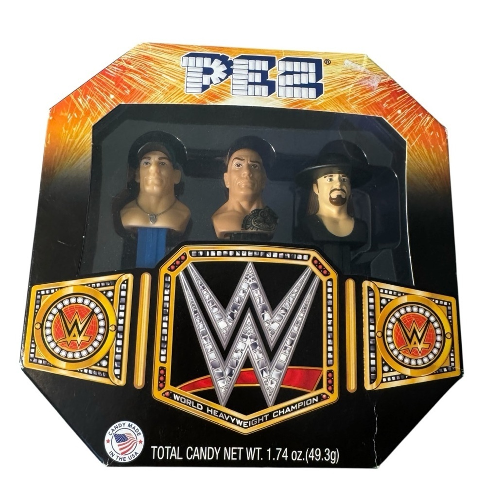 WWE PEZ Candy Dispenser Gift Set 2016 John Cena The Rock Undertaker Sealed